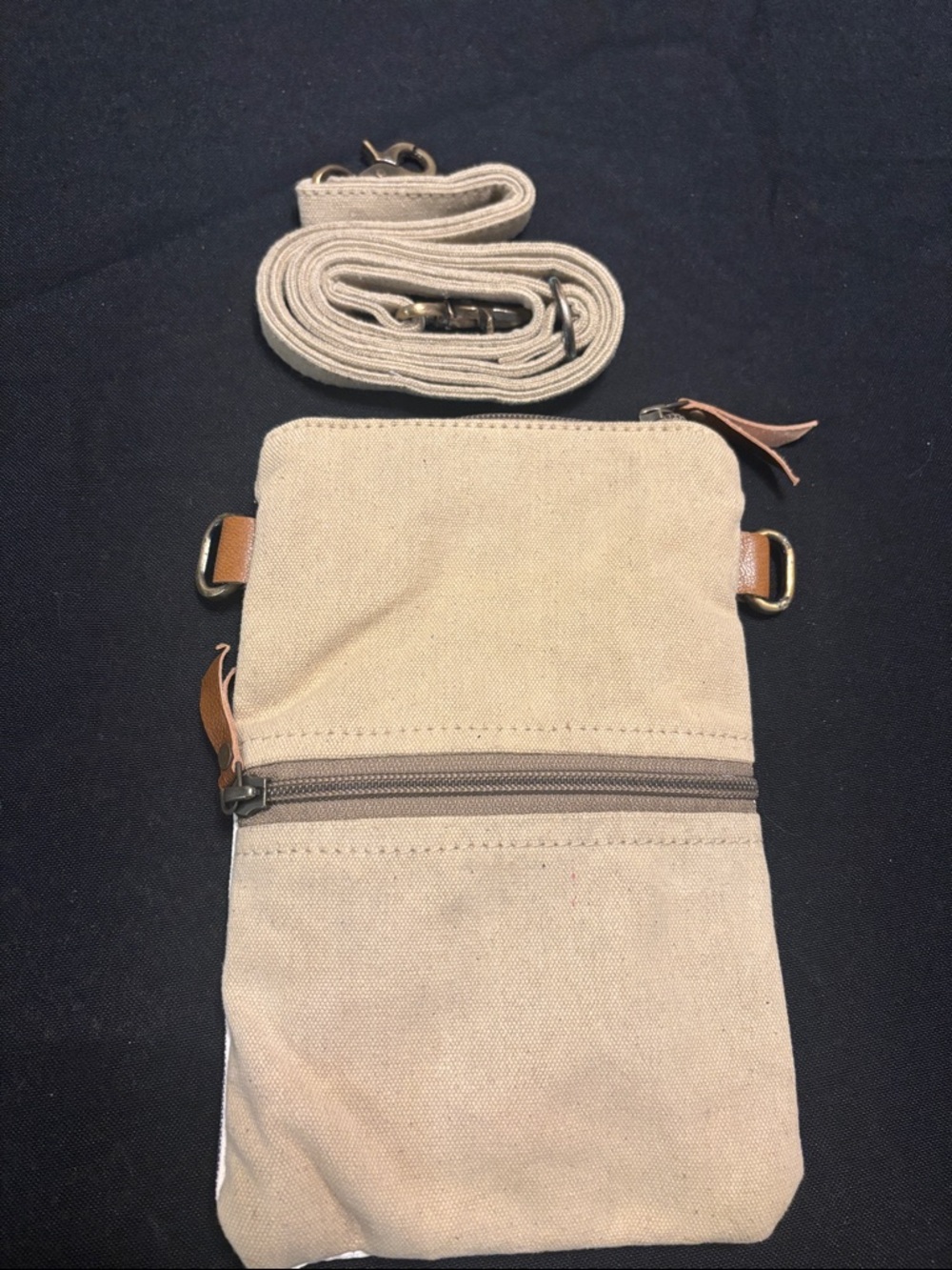 Clea Ray “West US Route 66” Passport Canvas Bag with Crossbody Strap - Picture 2 of 4